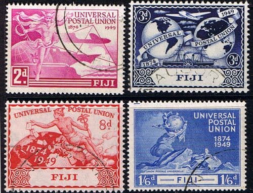 Fiji 1949 Universal Postal Union Set Fine Used