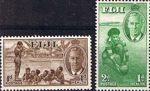 Fiji 1951 Health Stamps Set Fine Mint
