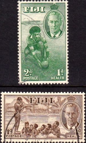 Fiji 1951 Health Stamps Set Fine Used