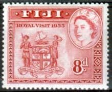 Fiji 1953 Queen Elizabeth II Royal Visit Fine Mint