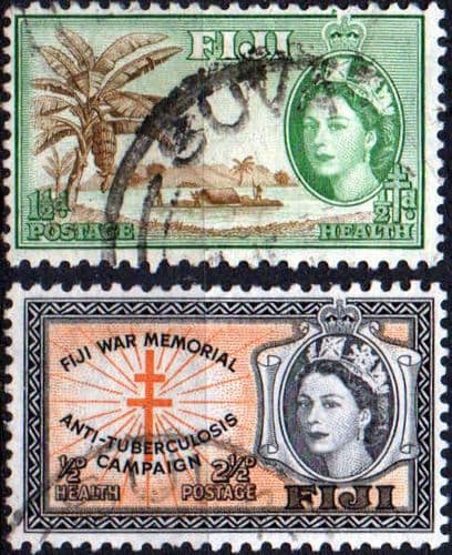 Fiji 1954 Health Set Fine Used