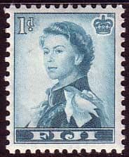 Fiji 1954 SG 281 Queens Portrait Fine Mint