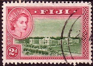 Fiji 1954 SG 283 Goverment Offices Fine Used