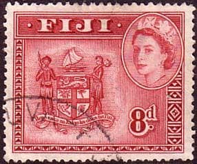 Fiji 1954 SG 288 Coat of Arms Fine Used