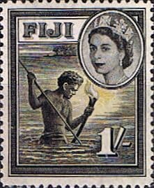 Fiji 1954 SG 289 Spear Fishing Fine Mint