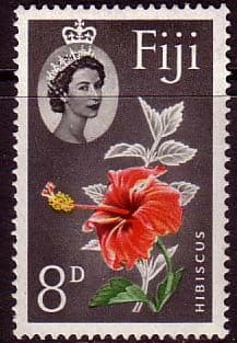 Fiji 1959 Hibiscus Flower SG 304 Fine Used