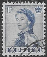 Fiji 1959 SG 299 Queens Portrait Fine Used