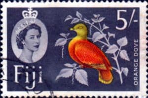 Fiji 1962 Bird Orange Dove SG 323 Fine Used