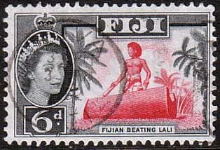 Fiji 1962 SG 314 Fijian Beating Lali Fine Used