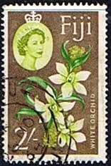 Fiji 1962 White Orchid SG 319 Fine Used