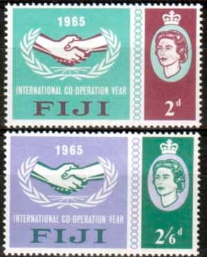 Fiji 1965 International Co-operation Year Set Fine Mint