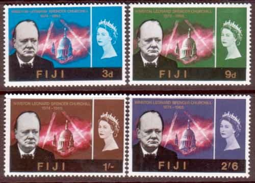 Fiji 1966 Churchill Set Fine Mint