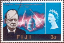 Fiji 1966 Churchill SG 345 Fine Used