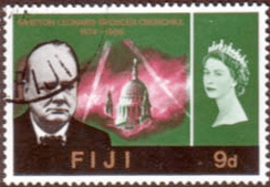 Fiji 1966 Churchill SG 346 Fine Used