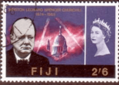 Fiji 1966 Churchill SG 348 Fine Used
