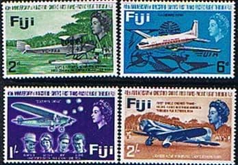 Fiji 1968 Kingsford Smith's Pacific Flight Set Fine Mint