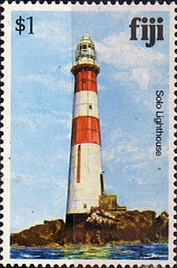 Fiji 1979 Architecture Solo Rock Lighthouse SG 594A Fine Used
