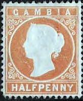 Gambia 1880 Queen Victoria Head SG 11B Fine Used