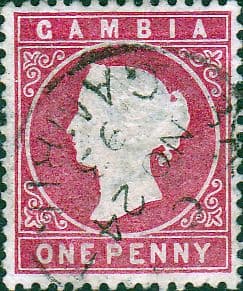 Gambia 1886 Queen Victoria Head SG 23 Fine Used