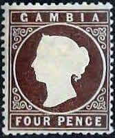 Gambia 1886 Queen Victoria Head SG 31 Fine Mint