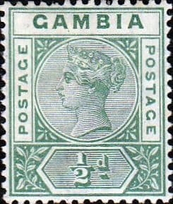 Gambia 1898 Queen Victoria Head SG 37 Good Mint