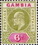 Gambia 1902 King Edward VII Head SG 51 Fine Mint