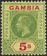 Gambia 1912 King George V SG 102 Fine Mint