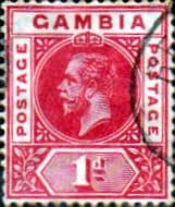 Gambia 1912 King George V SG 87 Fine Used