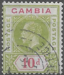 Gambia 1912 King George V SG 96 Fine Used
