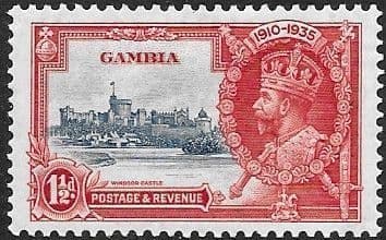Gambia 1935 King George V Silver Jubilee SG 143 Fine Mint