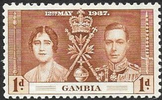 Gambia 1937 King George VI Coronation SG 147 Fine Mint