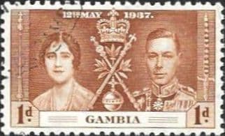 Gambia 1937 King George VI Coronation SG 147 Fine Used