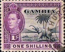 Gambia 1938 King George VI Elephant SG 156 Fine Used
