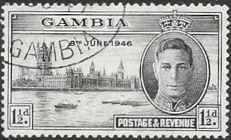 Gambia 1946 King George VI Victory SG 162 Fine Used