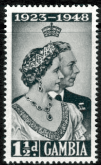 Gambia 1948 King George VI Royal Silver Wedding SG 164 Fine Mint