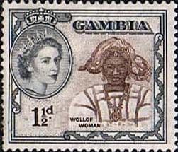 Gambia 1953 Queen Elizabeth II SG 173 Fine Mint