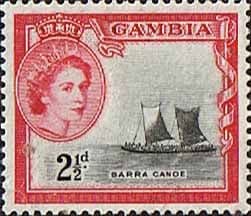 Gambia 1953 Queen Elizabeth II SG 174 Fine Mint