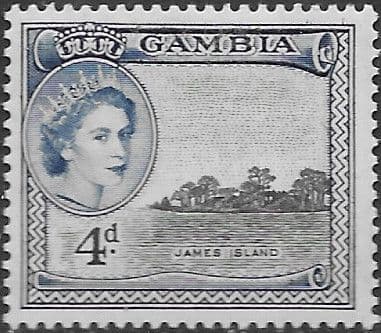 Gambia 1953 Queen Elizabeth II SG 176 Fine Mint