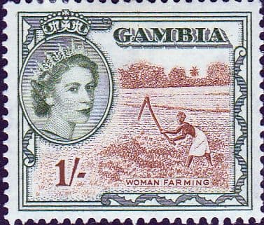 Gambia 1953 Queen Elizabeth II SG 178 Fine Mint