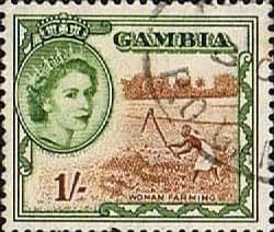 Gambia 1953 Queen Elizabeth II SG 178 Fine Used