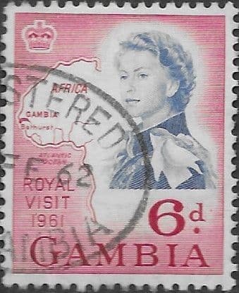 Gambia 1961 Royal Visit SG 188 Fine Used