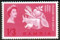 Gambia 1963 Freedom From Hunger Fine Mint