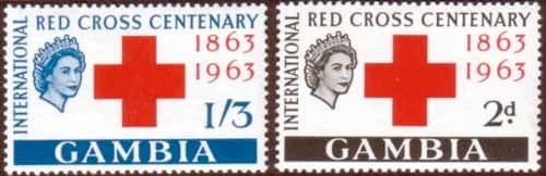 Gambia 1963 Red Cross Centenary Set Fine Mint