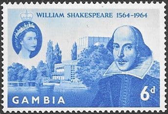 Gambia 1964 William Shakespeare Fine Mint