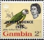 Gambia 1965 Independence Birds Overprints SG 218 Fine Mint