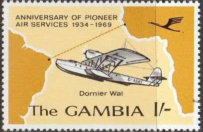 Gambia 1969 Pioneer Air Service SG 260 Fine Mint