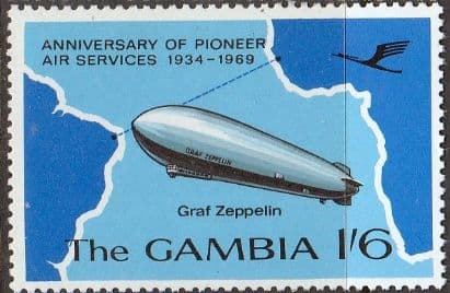 Gambia 1969 Pioneer Air Service SG 261 Fine Mint
