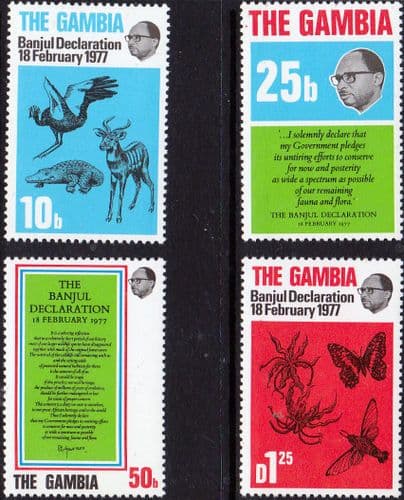 Gambia 1977 Banjul Declaration Set Fine Mint
