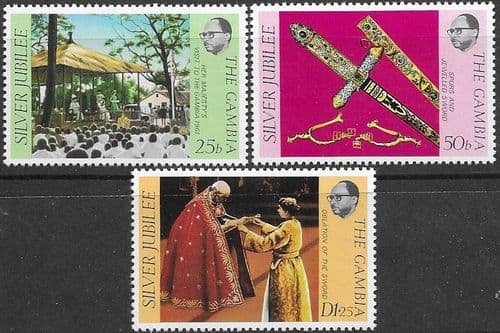 Gambia 1977 Royal Silver Jubilee Set Fine Mint