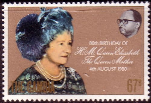 Gambia 1980 Queen Mothers 80th Birthday Fine Mint
